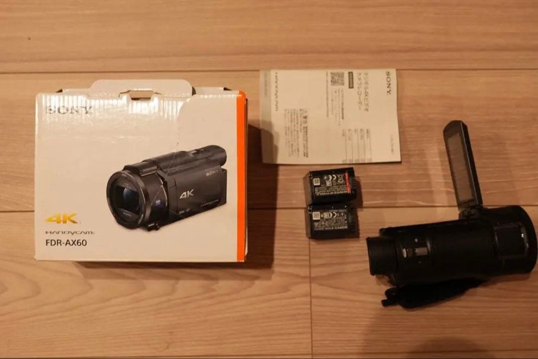 【美品】SONY FDR-AX60 4K ビデオカメラ