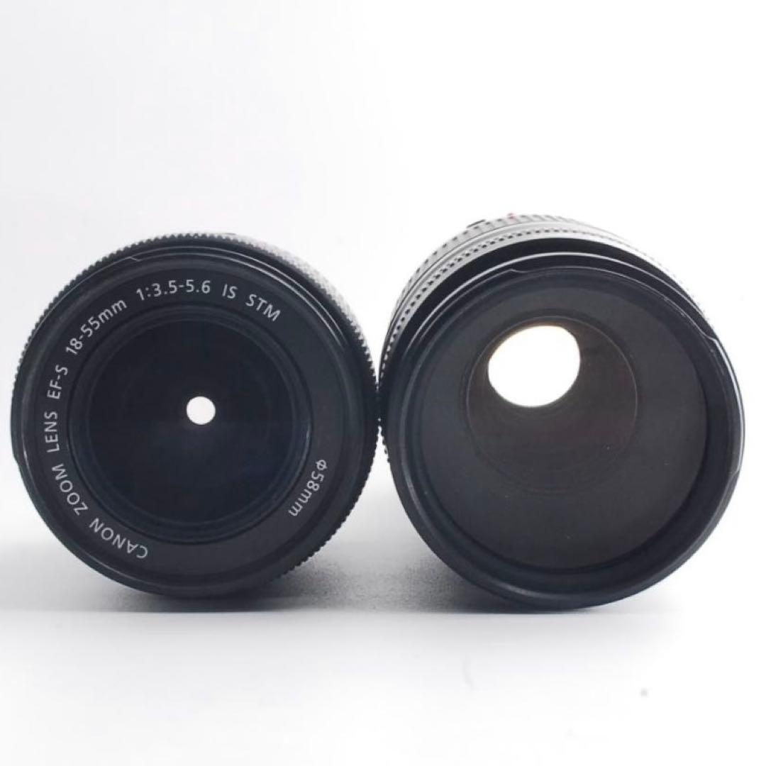 Canon Kiss X7✨一眼レフカメラ スマホ転送 ショット少　ダブルレンズ