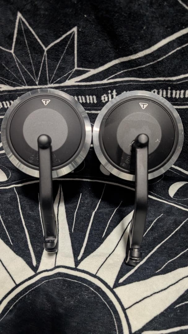 トライアンフ純正 バーエンドミラー