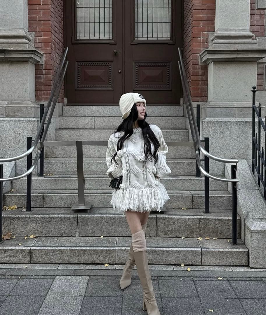 Darich ローズモチーフニットチュニック 新品未使用