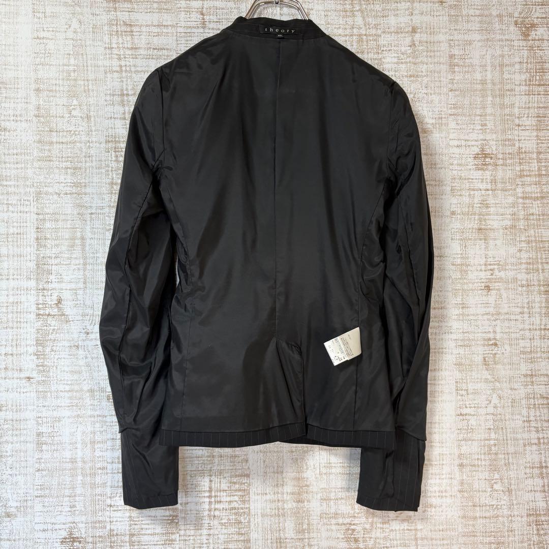 theory セオリー スーツ 薄手 ウール100 黒 ストライプ X0