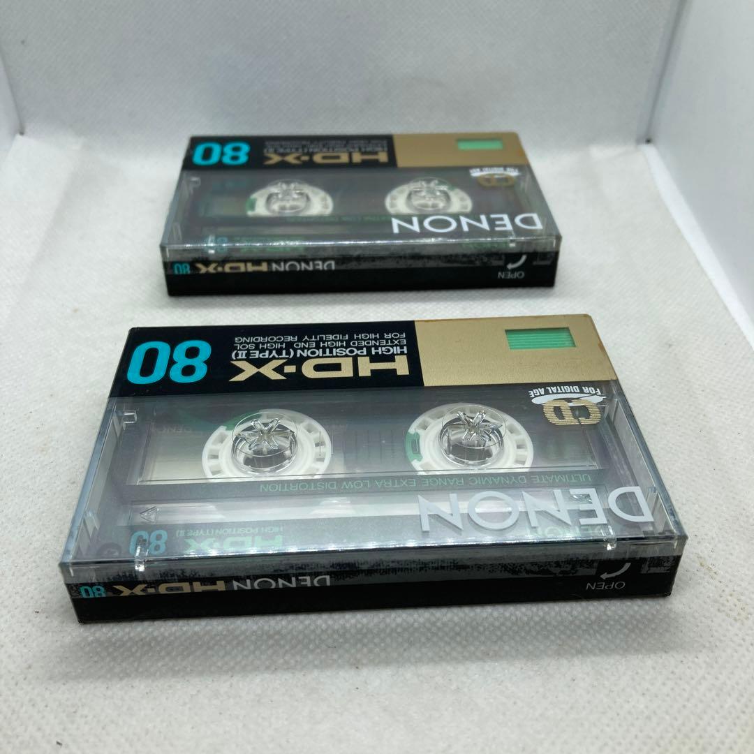 未使用 DENON HD-X 80 ハイポジ タイプⅡ カセットテープ 2個