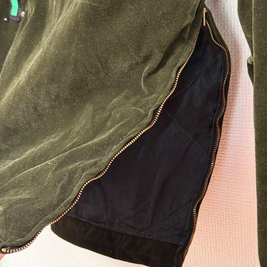 ヴィンテージ ベロア スーベニアジャケット プルオーバー 推定60sベトジャン