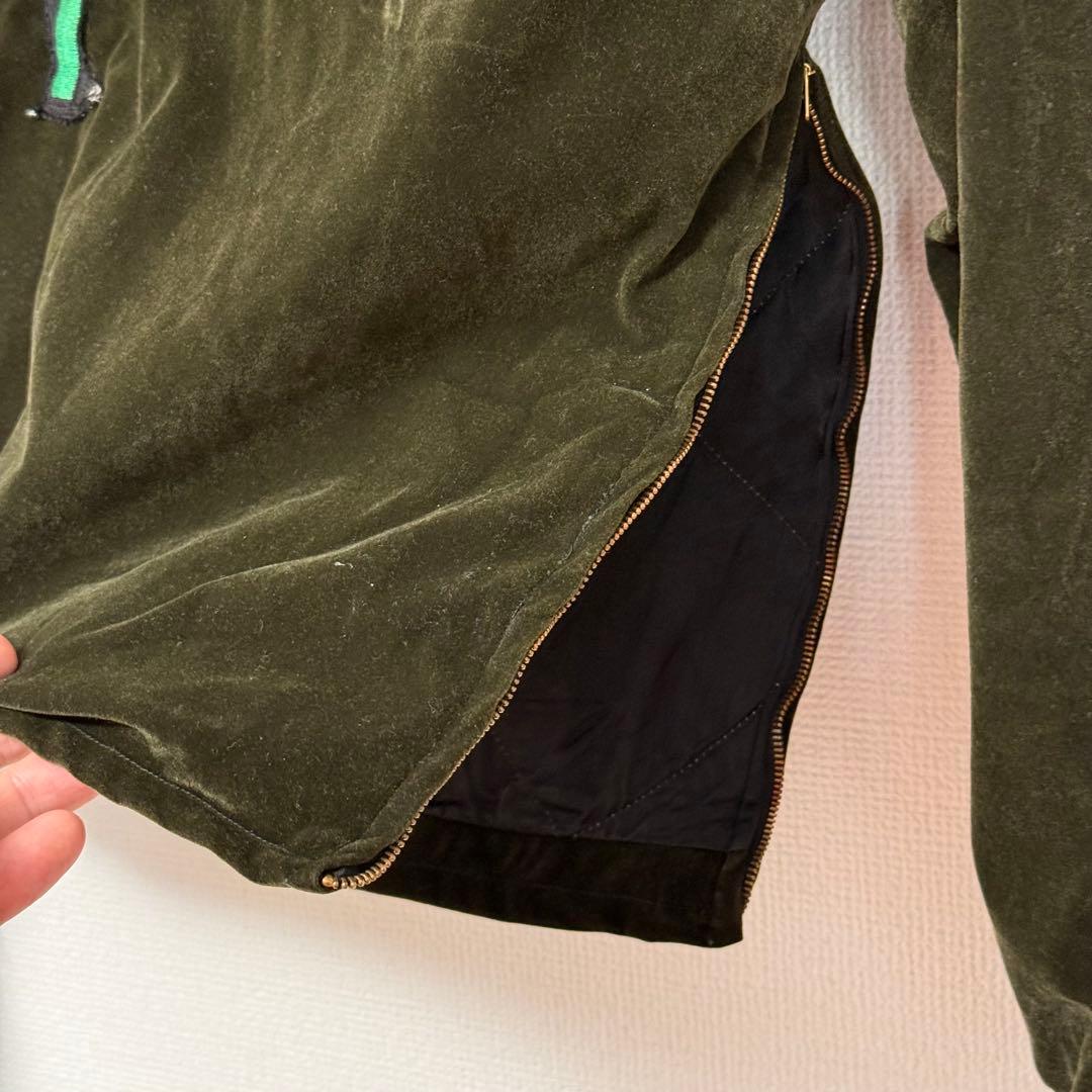 ヴィンテージ ベロア スーベニアジャケット プルオーバー 推定60sベトジャン