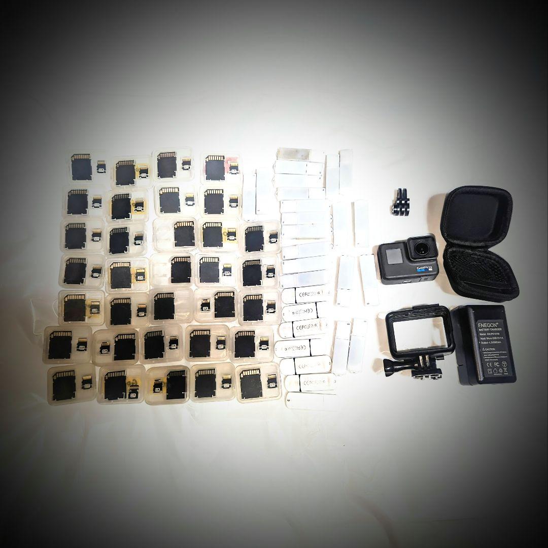 送料込み　アクションカメラ　ウェアラブルカメラ　付属品付き　マイクロSD USB