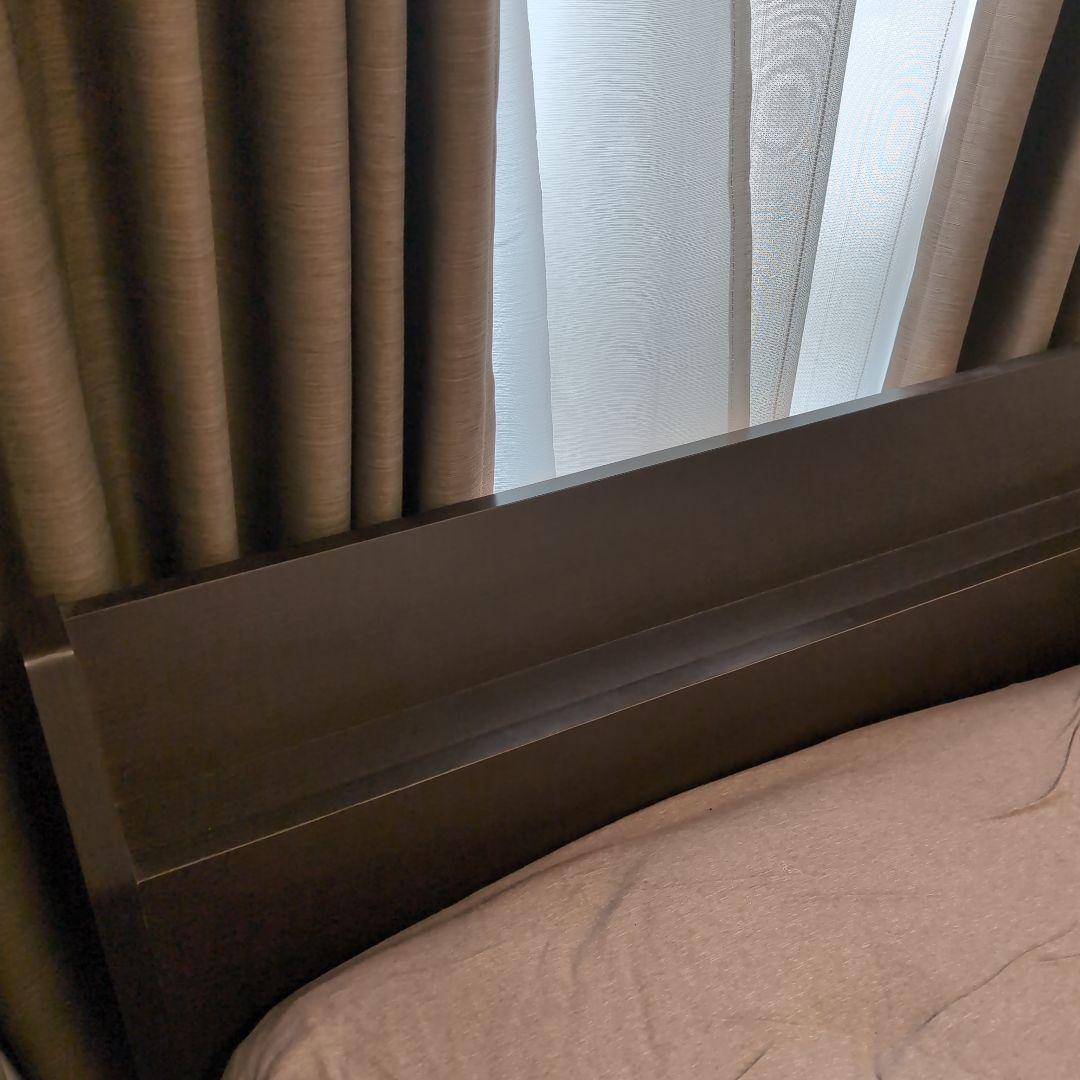 収納２ USBポート付きベッドフレーム セミダブル