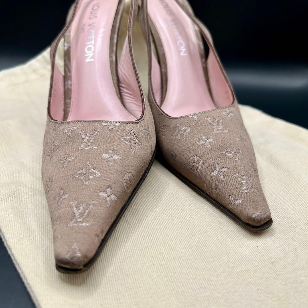 Louis Vuitton ルイヴィトン パンプス モノグラム スリングバッグ