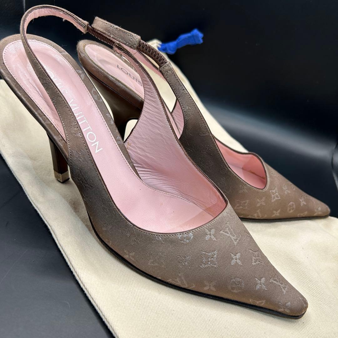 Louis Vuitton ルイヴィトン パンプス モノグラム スリングバッグ