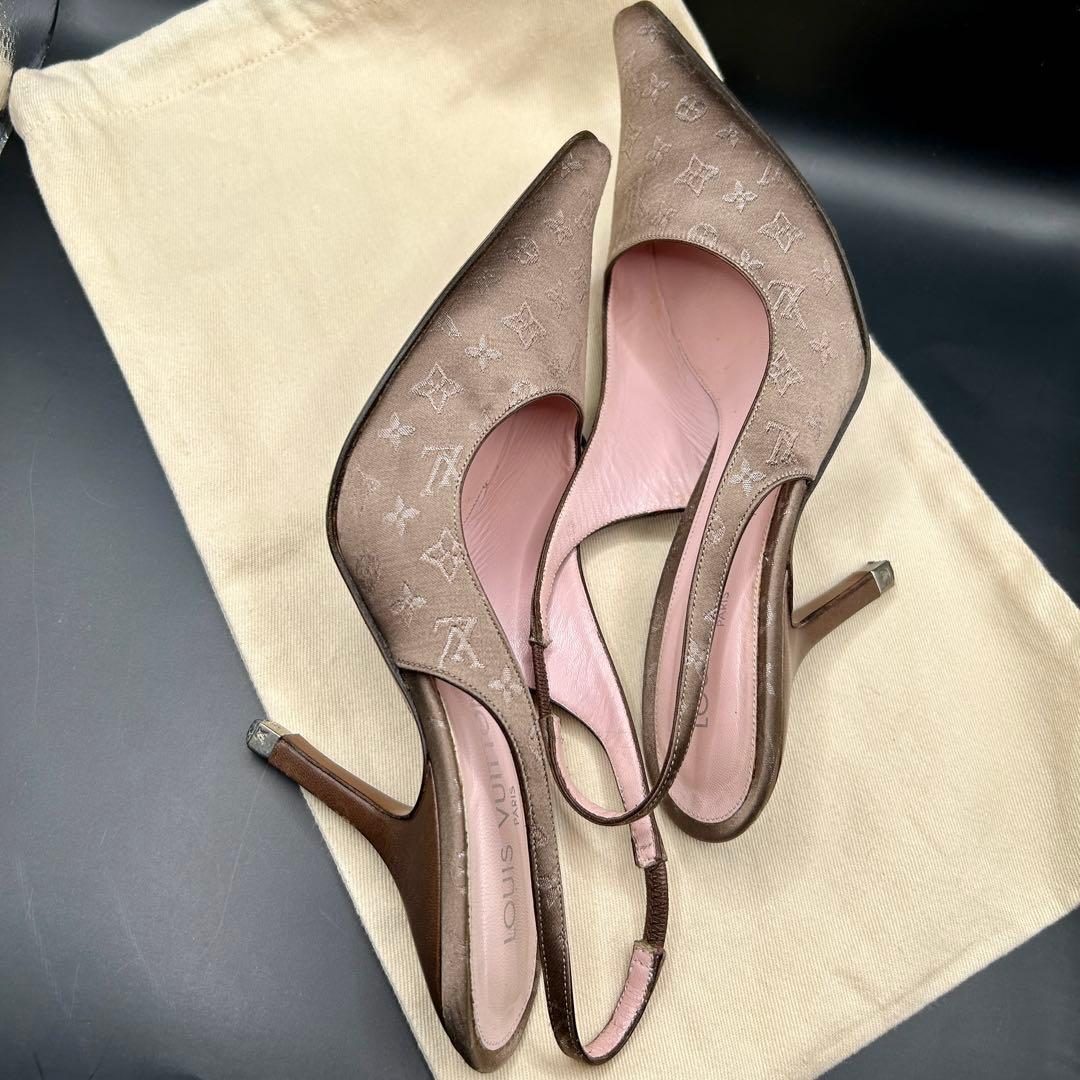 Louis Vuitton ルイヴィトン パンプス モノグラム スリングバッグ