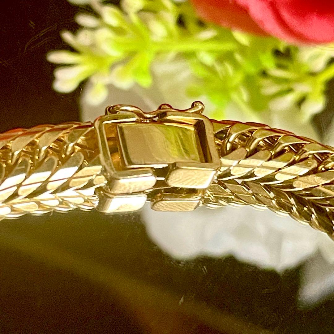 【20㎝】喜平 ブレスレット K18 30.3g 16面T トリプル