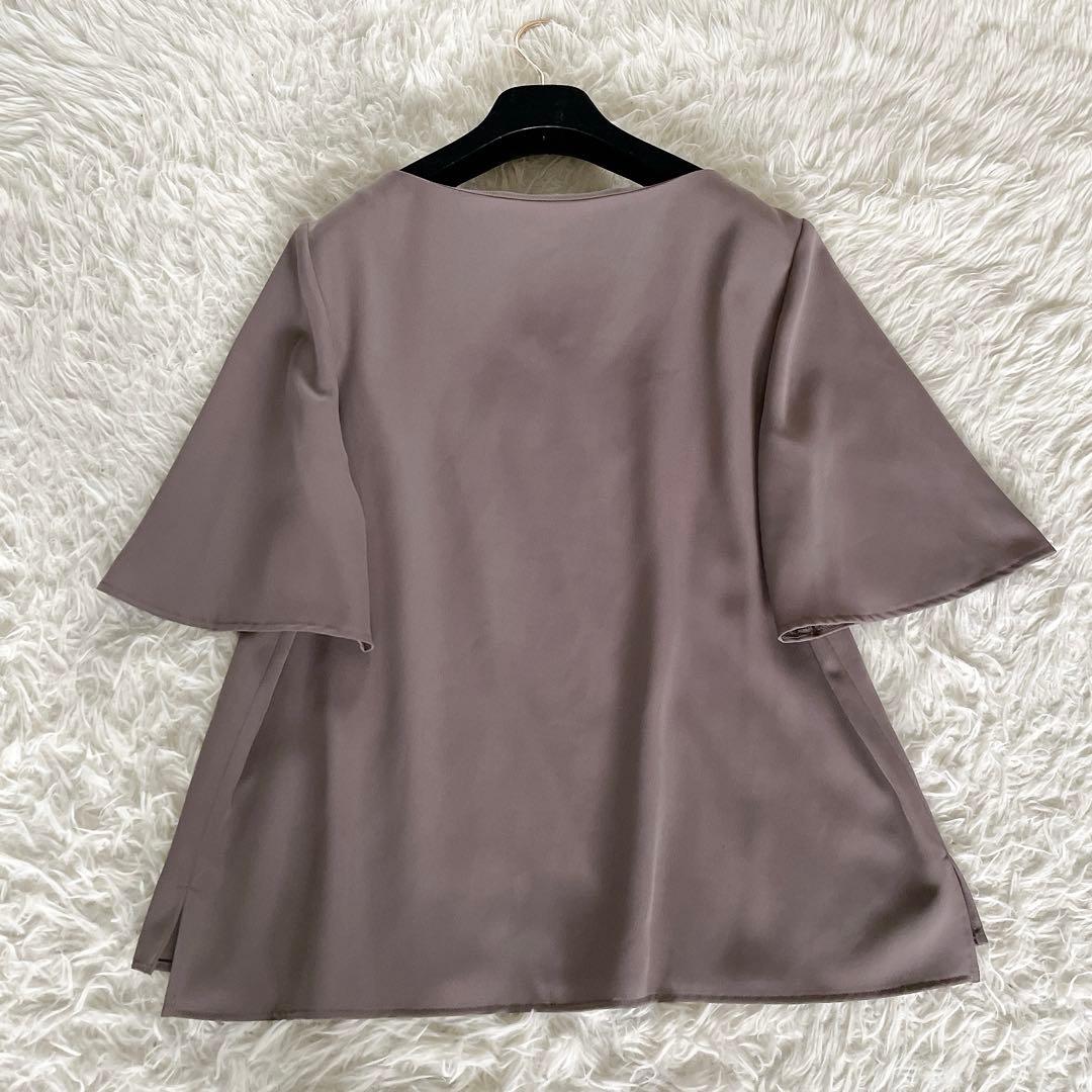 【ナチュラルビューティーベーシック】ノーカラージャケット パンツ ブラウス3点