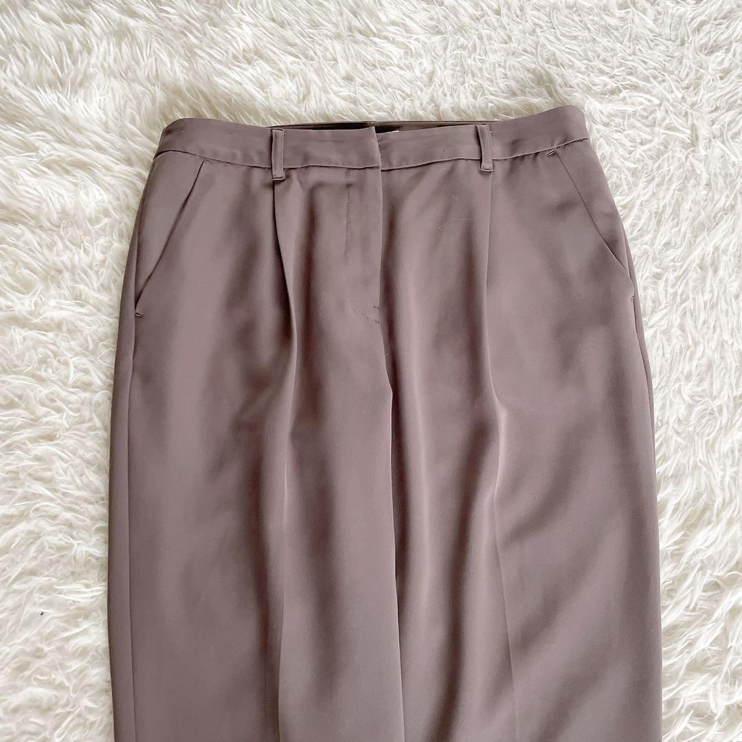 【ナチュラルビューティーベーシック】ノーカラージャケット パンツ ブラウス3点