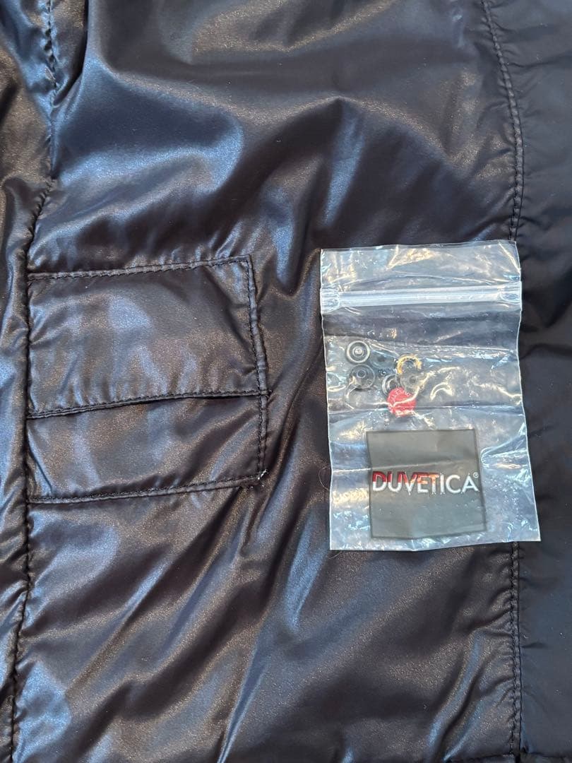 【美品】DUVETICA デュベティカ ダウンブラックラビットファー　42