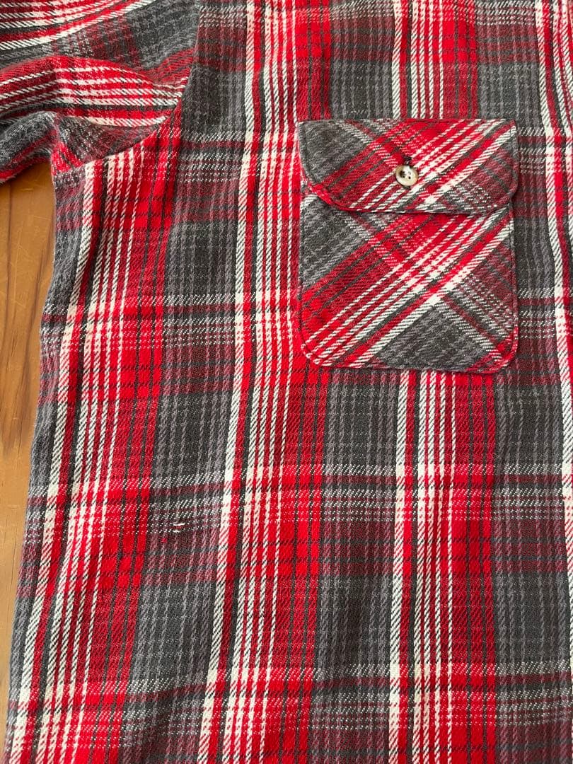 90s Five Brother L MADE in USAヘビーネルシャツ