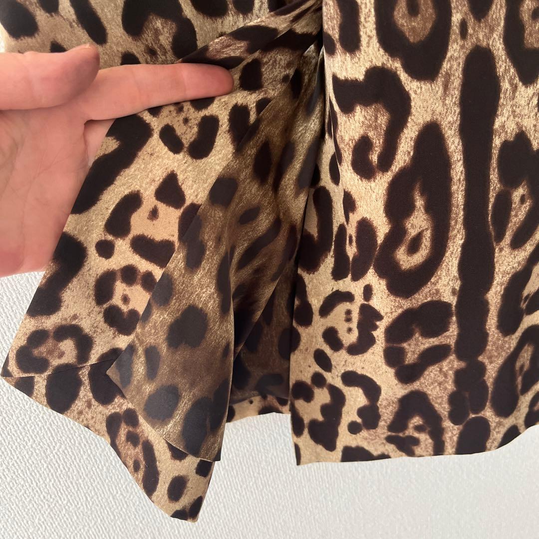Dolce & Gabbana ヒョウ柄タイトワンピース38