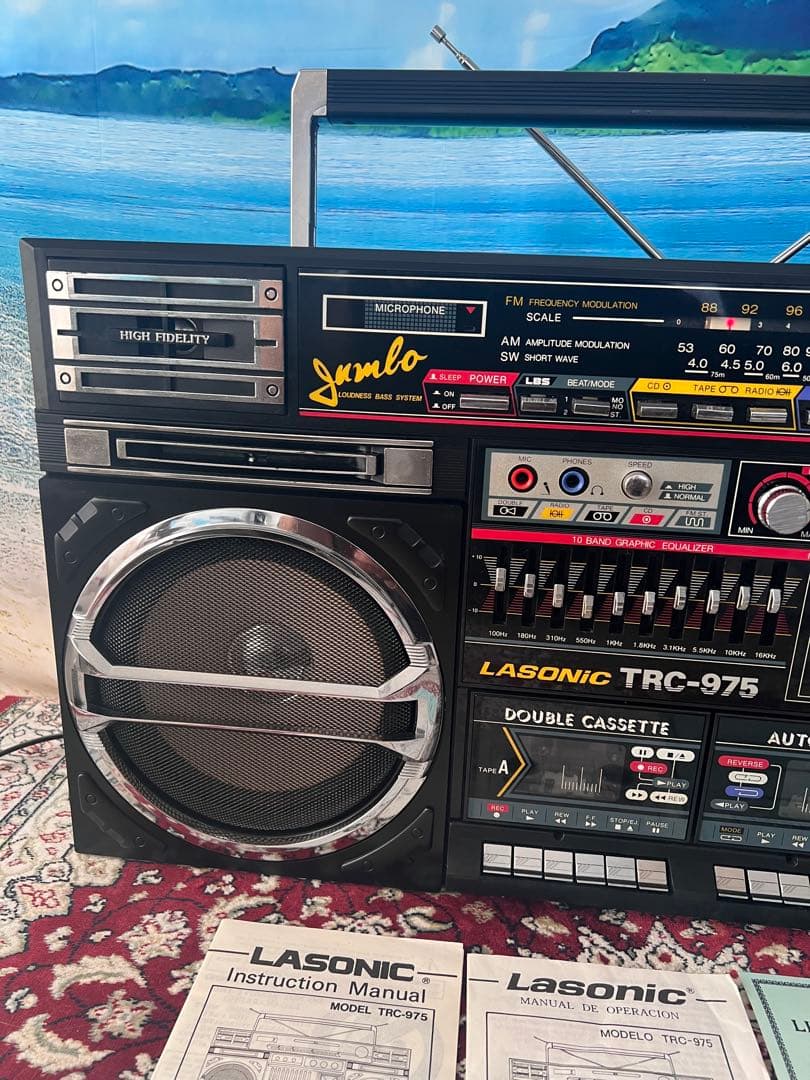 希少LASONIC ラソニックTRC-975ラジカセ中古動作品美品ビンテージ