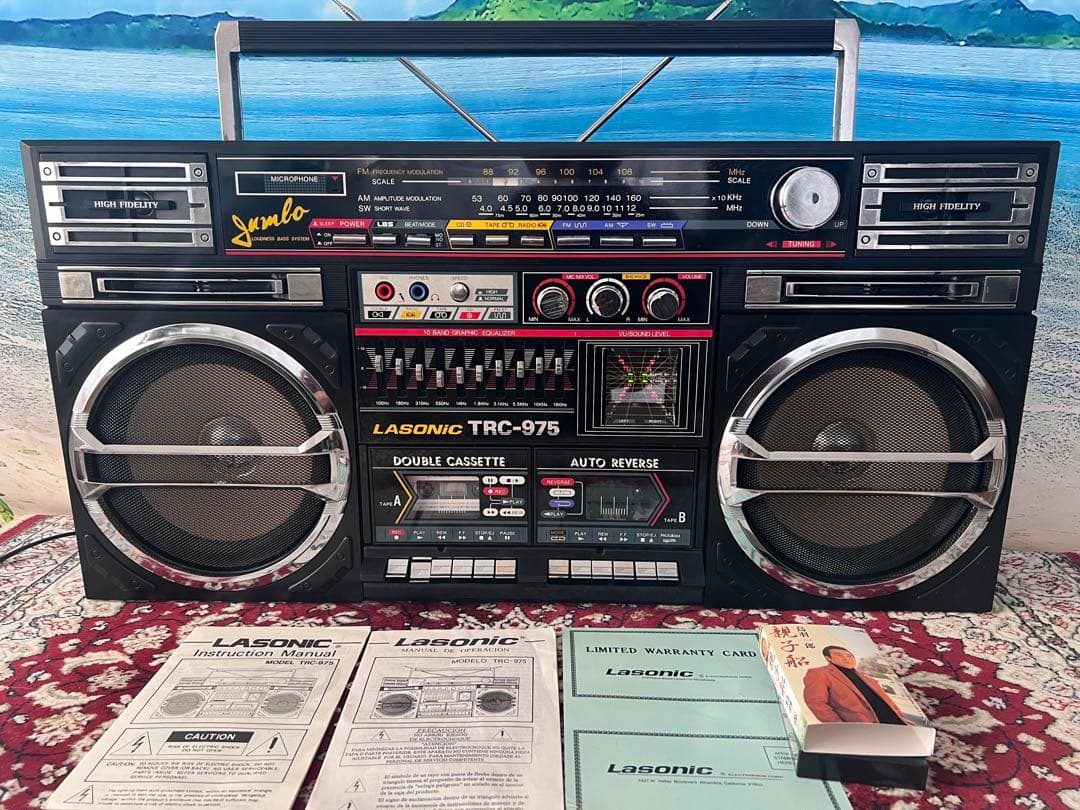 希少LASONIC ラソニックTRC-975ラジカセ中古動作品美品ビンテージ