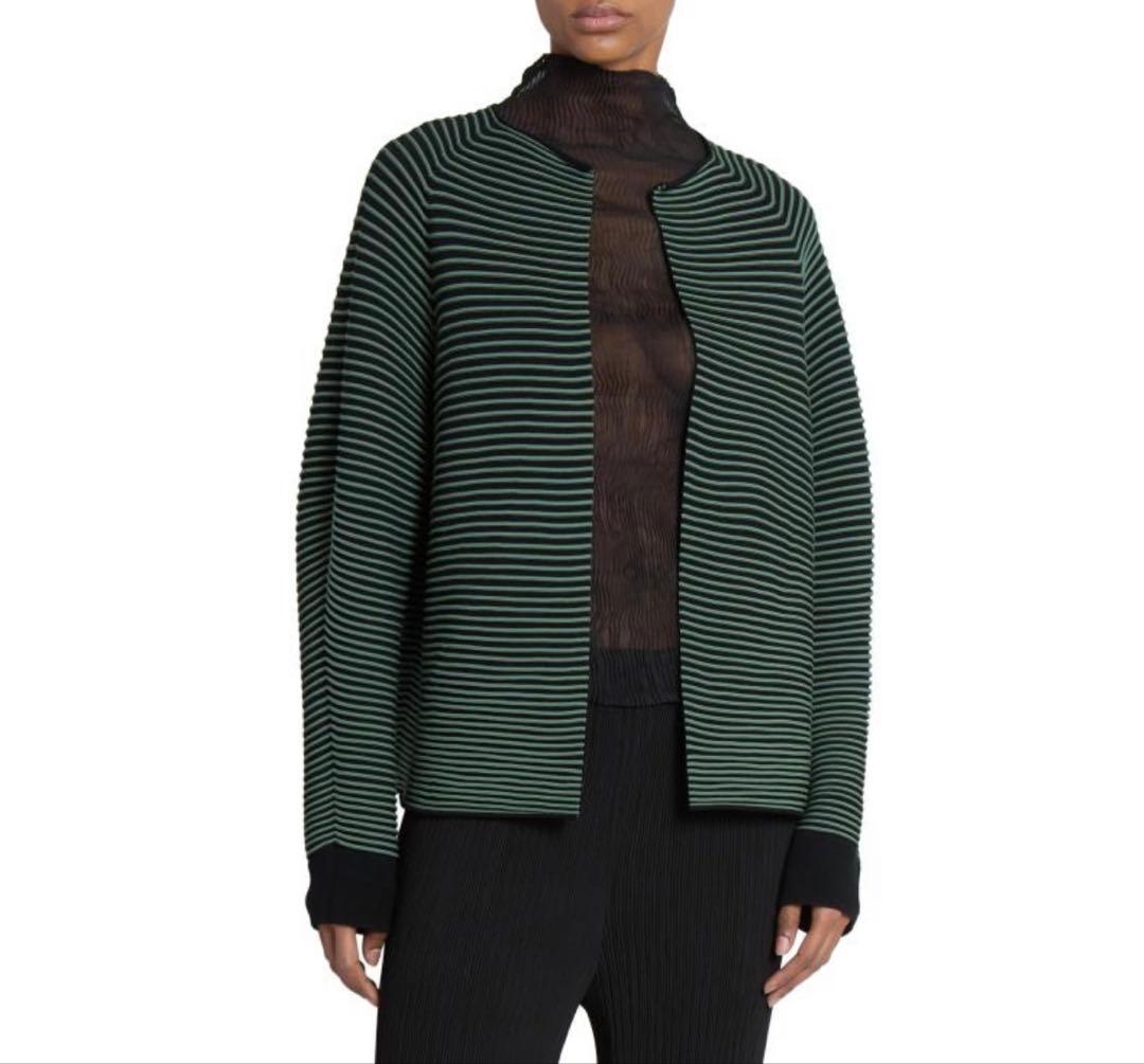 【新品タグ付】ISSEY MIYAKEイッセイミヤケ サークルニットカーディガン