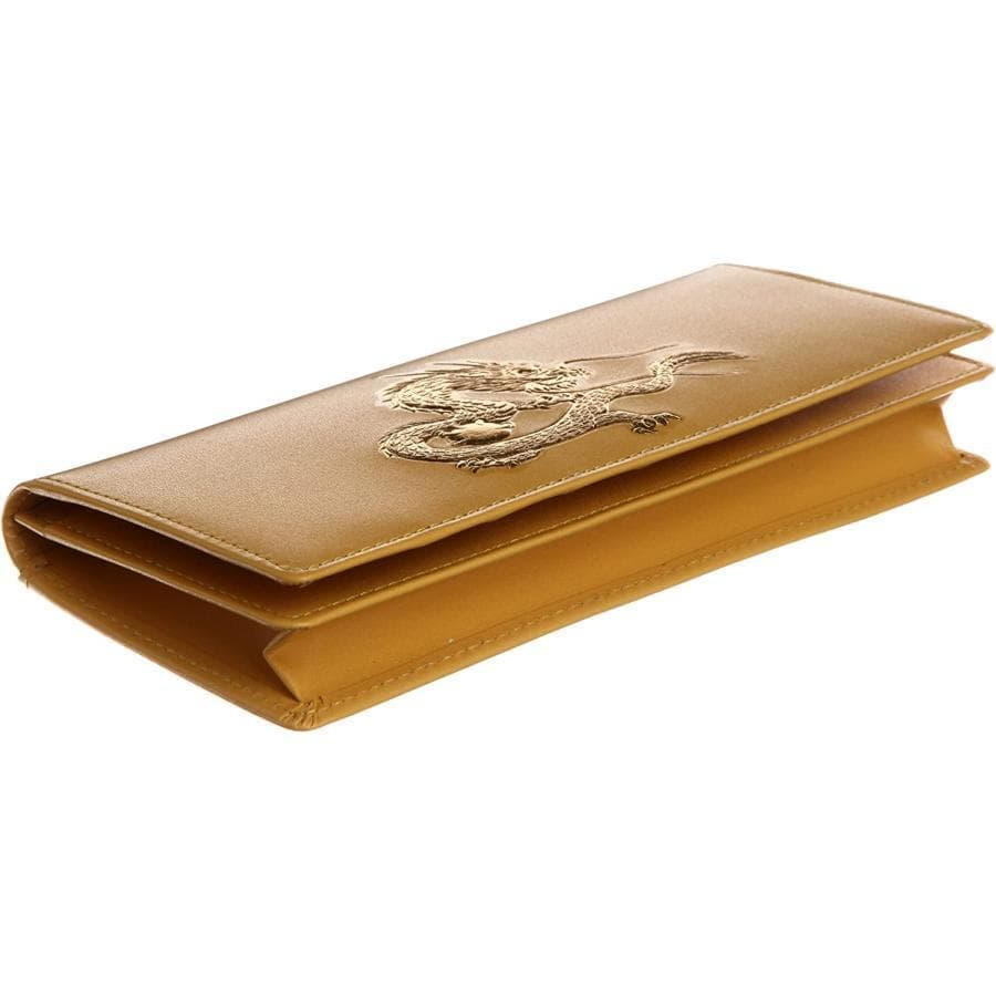 皇帝龍 22金箔使用 イエロー 長財布 日本製 メンズ 本革 レザー