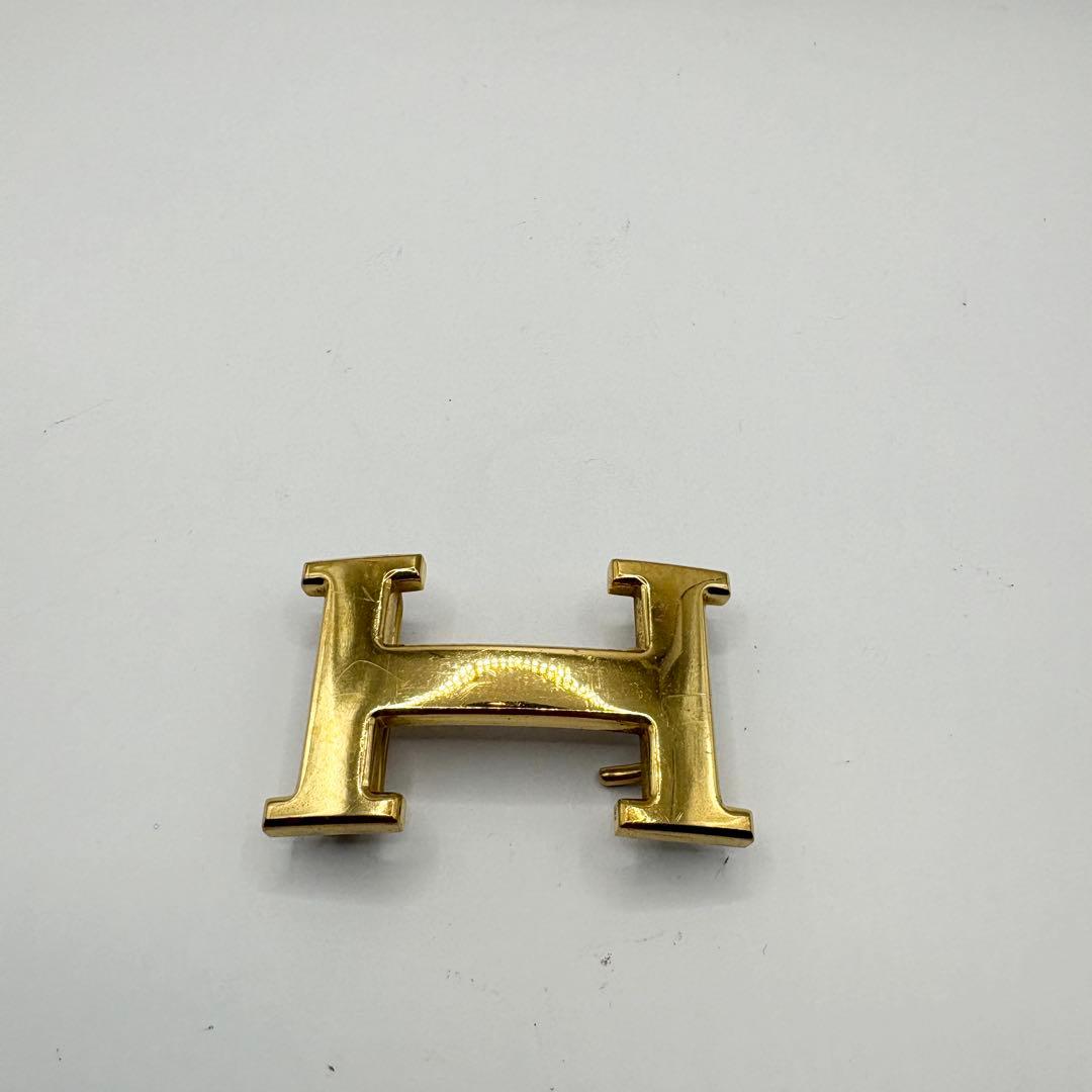 希少　HERMES Hバックル ゴールド ベルト用 バックルのみ 美品