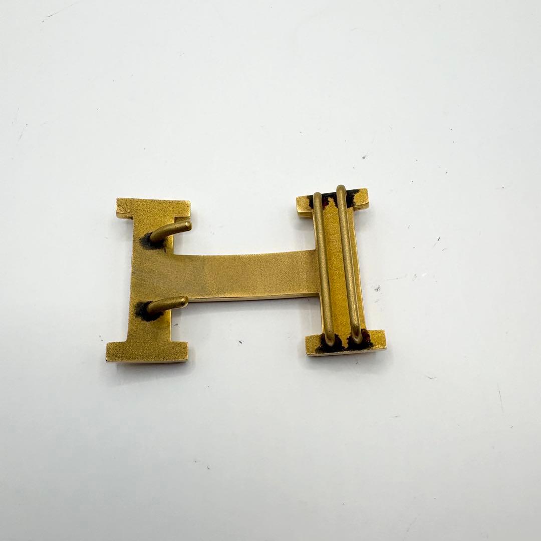 希少　HERMES Hバックル ゴールド ベルト用 バックルのみ 美品