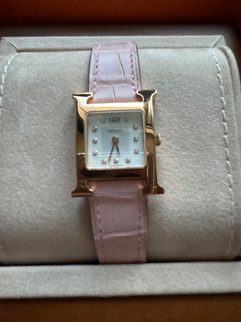 さくらさん専用エルメス Hウォッチ ミニ 21mm アリゲーター 腕時計