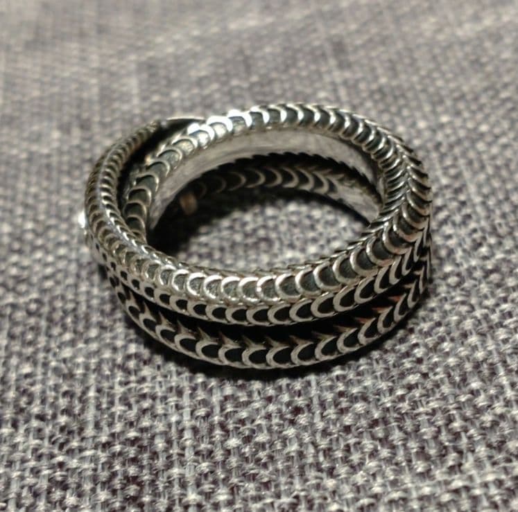 限定値下げ　GUCCI ガーデンスネークリング　シルバー　 13