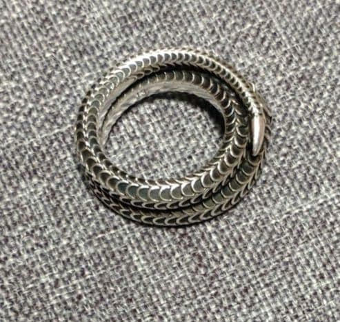 限定値下げ　GUCCI ガーデンスネークリング　シルバー　 13