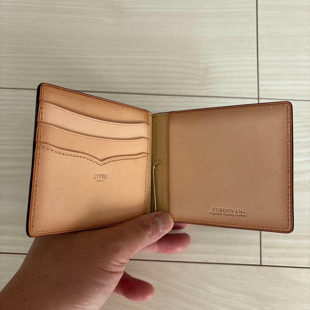 キプリス マネークリップ コードバン