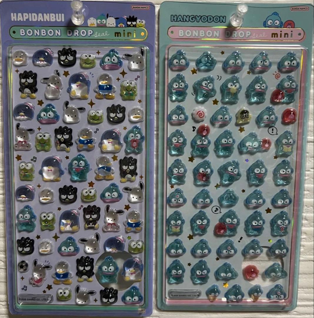【마나미‪♔໊】サンリオボンボンドロップシールミニ　全8種 （コンプリート）