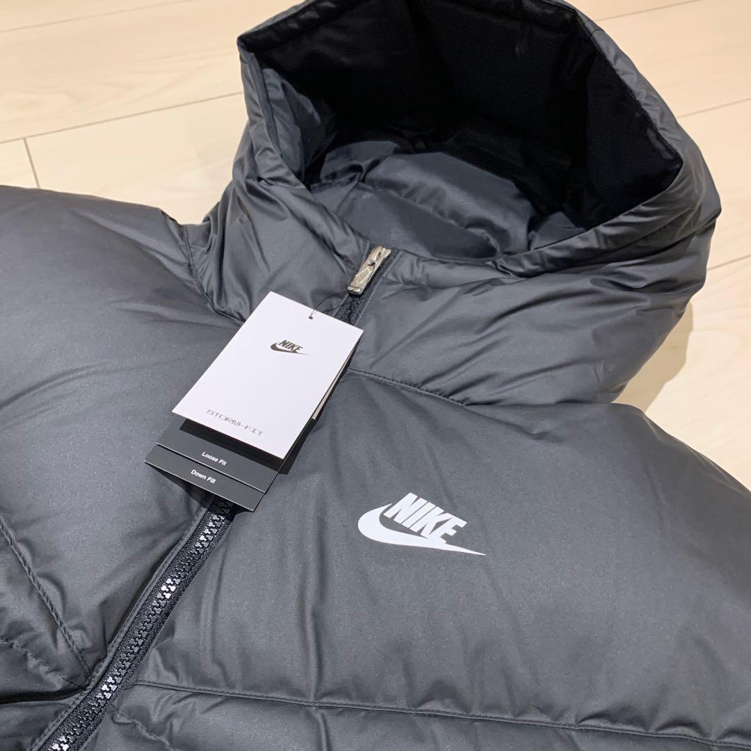 新品 ナイキ ウィンドランナー Storm-FIT ダウンパーカー ブラック L