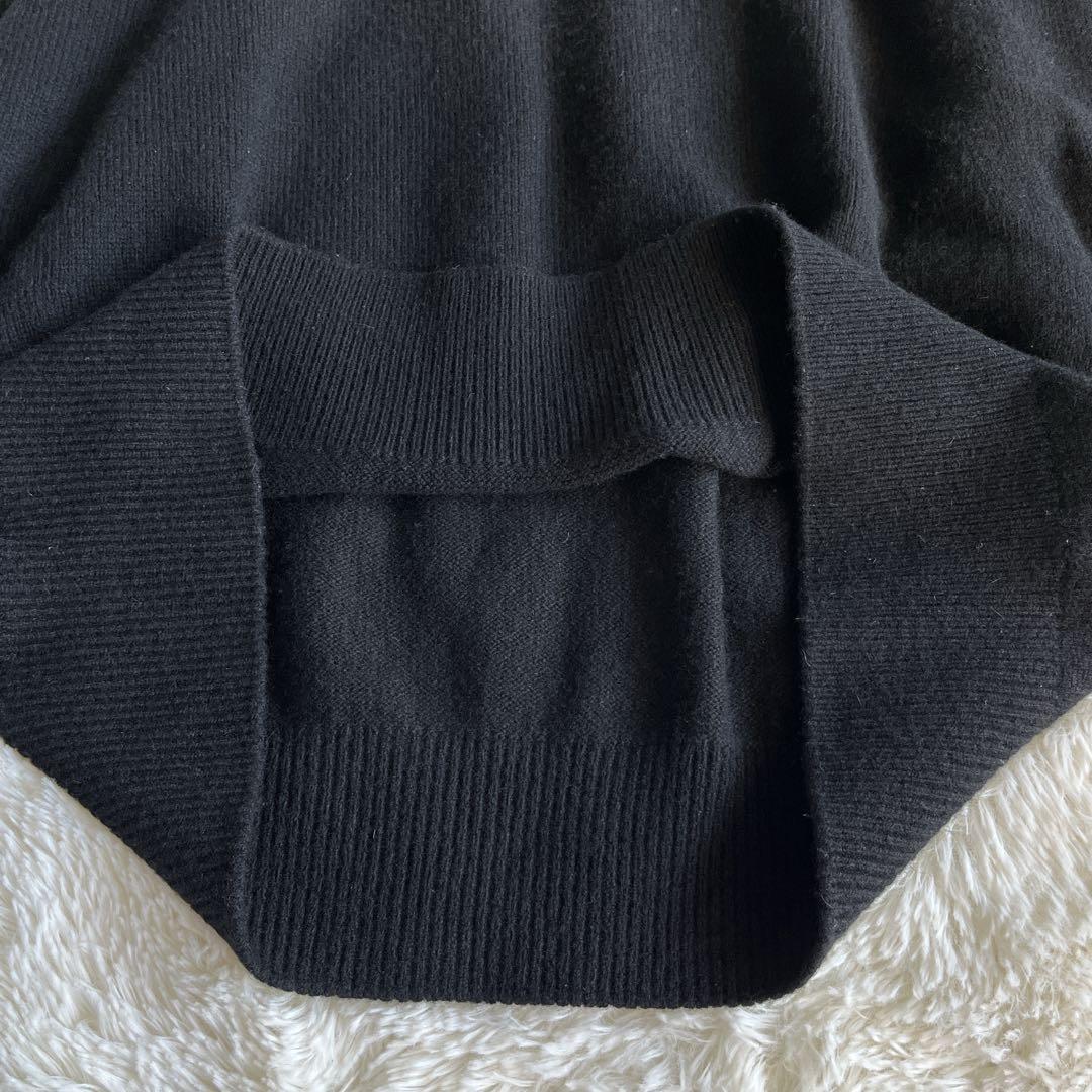 美品　Spick&Span カシミヤウールタートルプルオーバー　ブラック　日本製