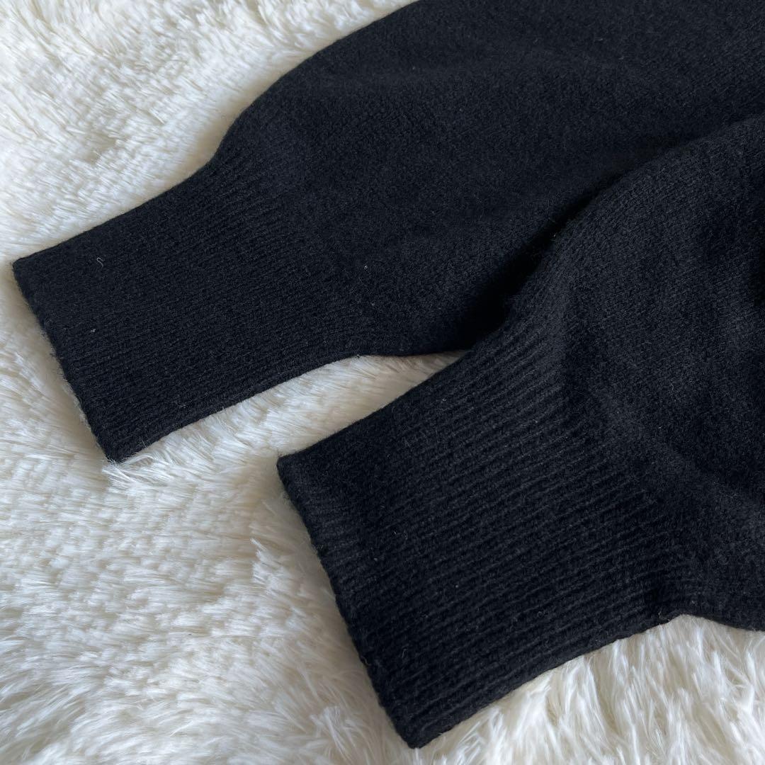 美品　Spick&Span カシミヤウールタートルプルオーバー　ブラック　日本製