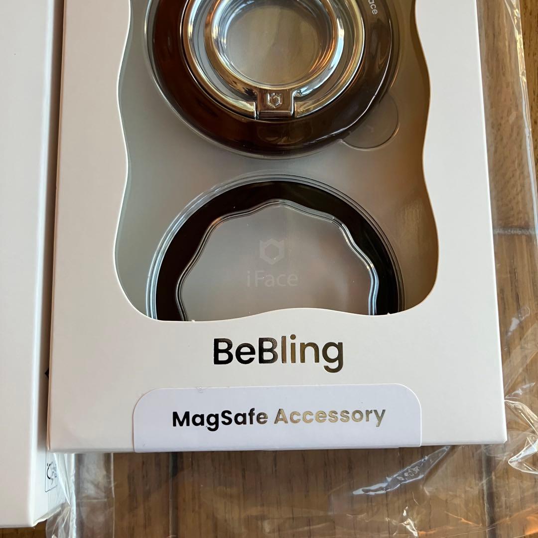 ブラックiPhone16pro・リングセットiface BeBling