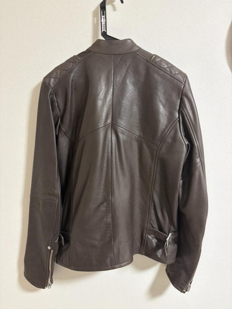 【Bamiki】Gstar raw ジースター レザーライダーズジャケット