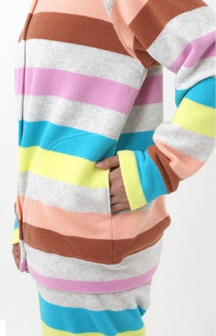 ツモリチサトパジャマ　ルームウェア あったかパイル素材　裏起毛　前開き　ワコール