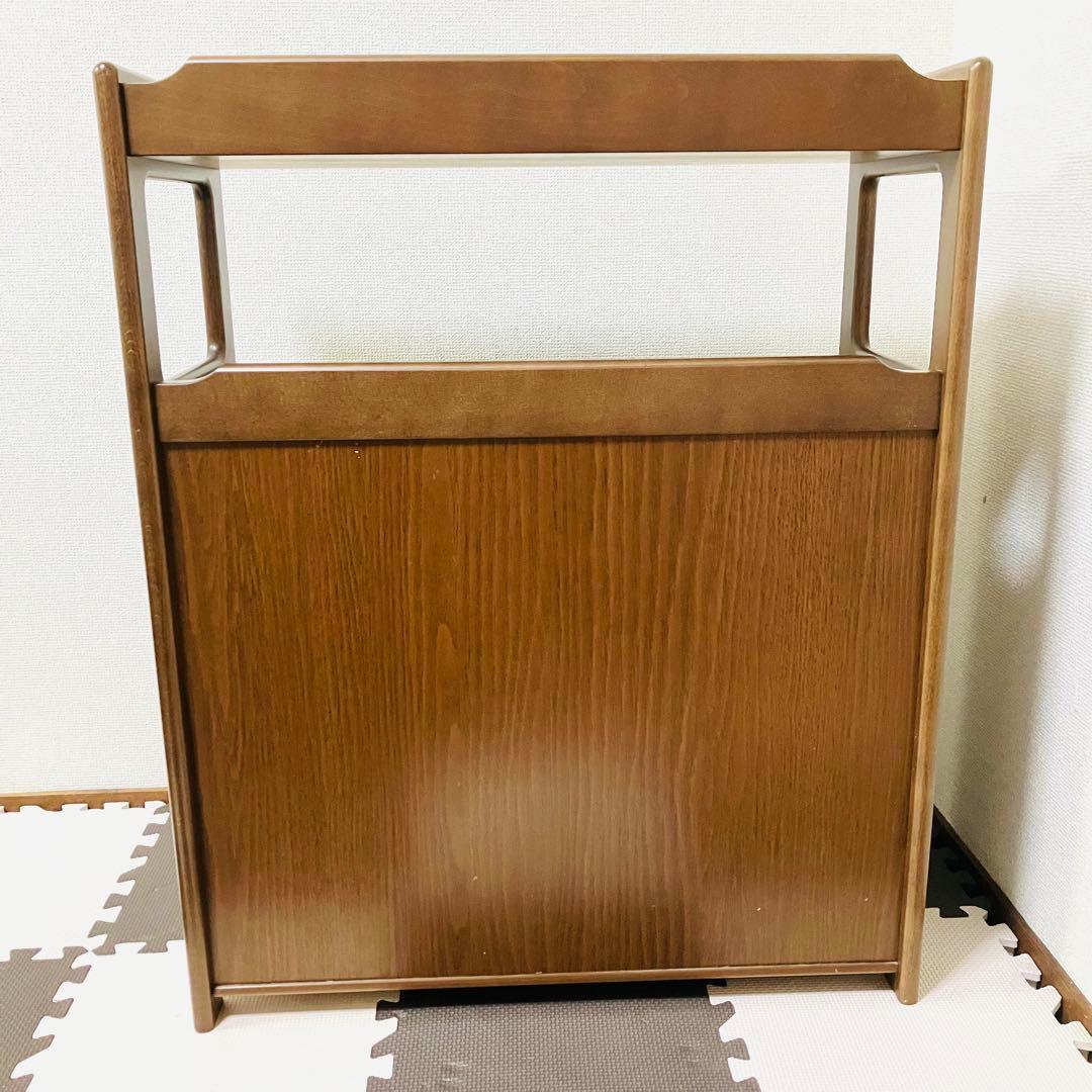 Karimoku カリモク家具 木製 電話台 キャビネット 飾り棚 美品 レア