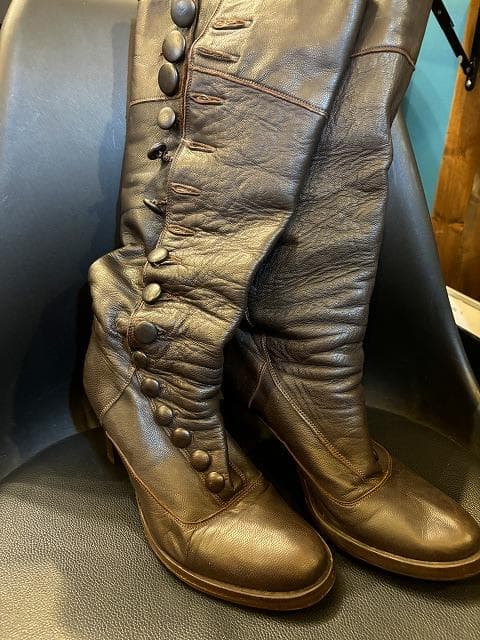 @*a様 PATRIZIA PEPE・イタリア製・本革茶ブーツ・25cm