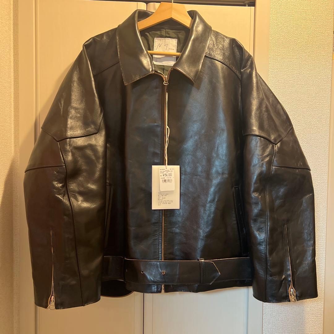 希少サイズ1 Ancellm H.L ZIP UP JACKETレザージャケット