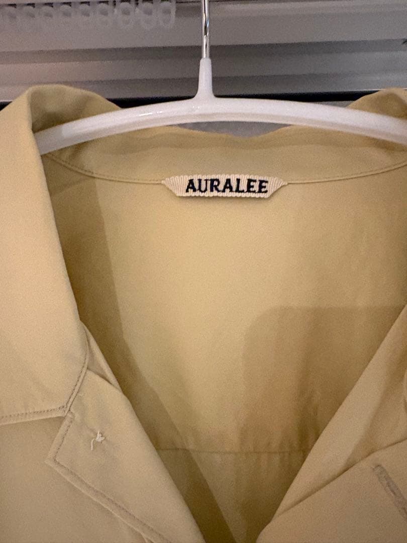 u*o様 AURALEE WASHED FINX TWILL SHIRT イエロ