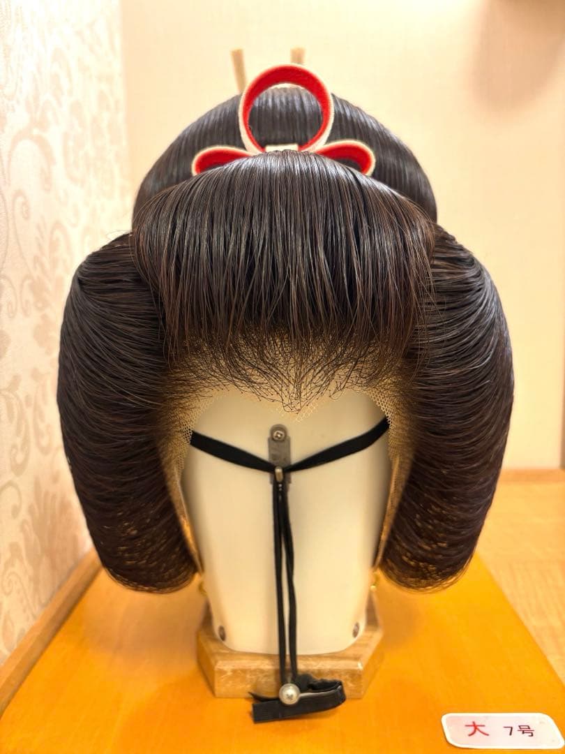 【軽量・人毛仕様】アズマかつら　日本髪｜自然色｜7号（大）｜婚礼・舞台・撮影に