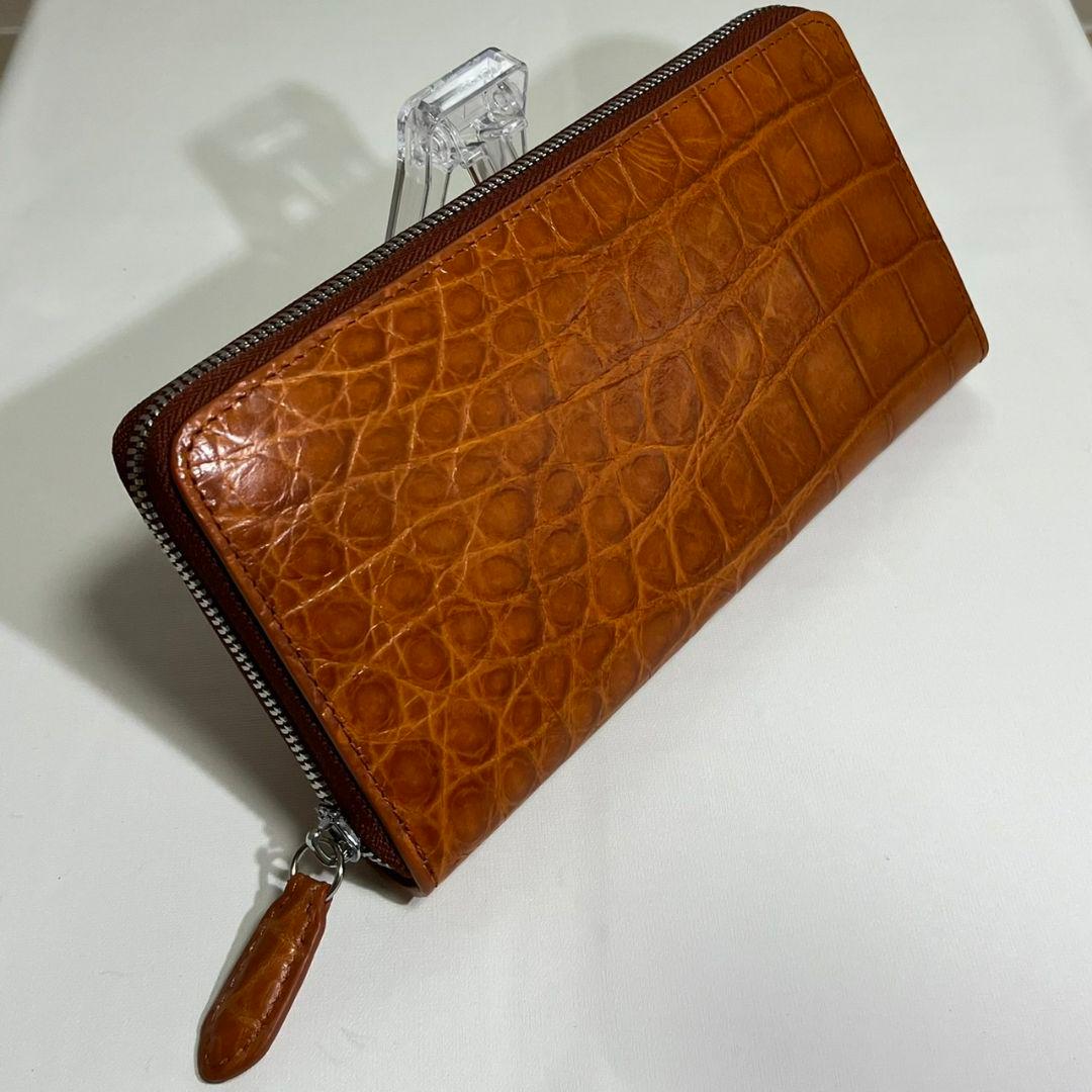 ★特別セール【新品・未使用】★大容量　クロコダイル 長財布 シャムワニ