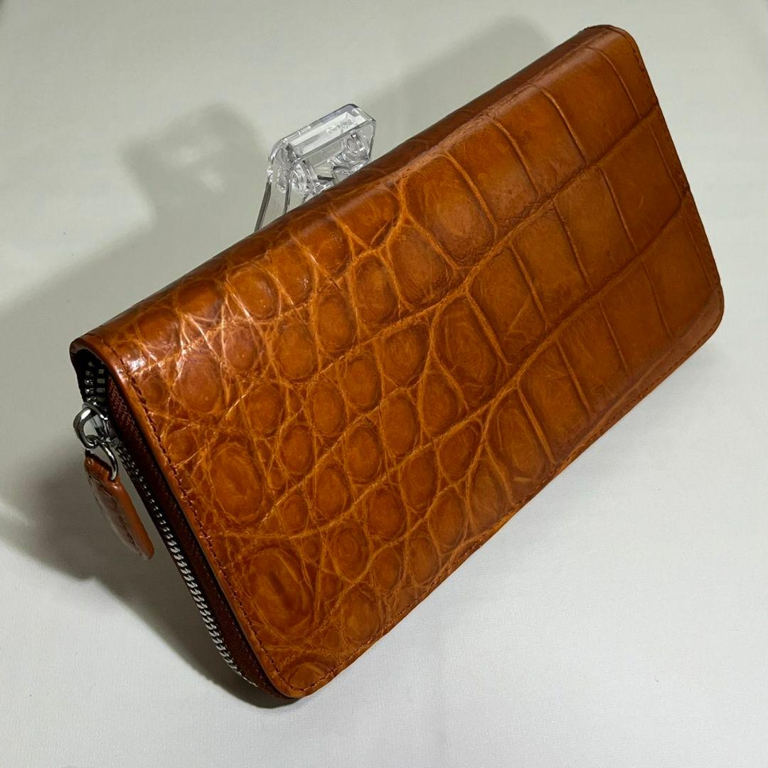 ★特別セール【新品・未使用】★大容量　クロコダイル 長財布 シャムワニ