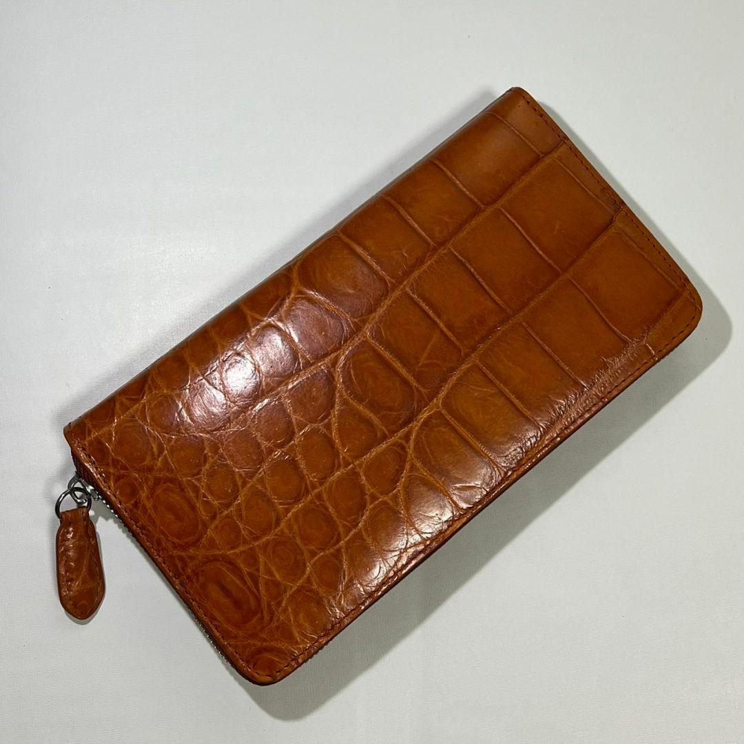 ★特別セール【新品・未使用】★大容量　クロコダイル 長財布 シャムワニ