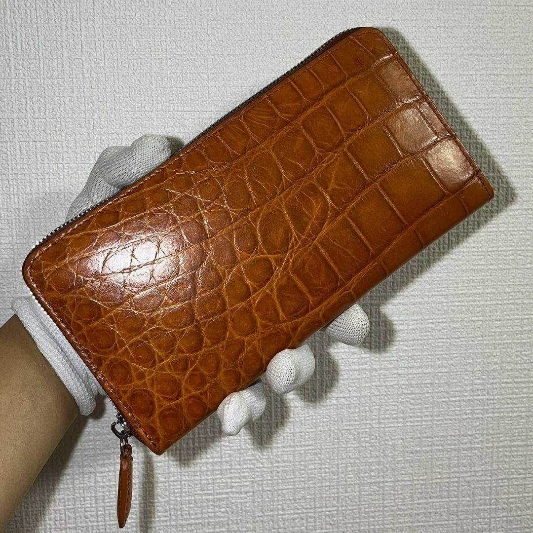 ★特別セール【新品・未使用】★大容量　クロコダイル 長財布 シャムワニ