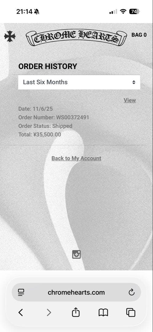 オンライン購入 クロムハーツ ラバーネックレス　クリア　クロス