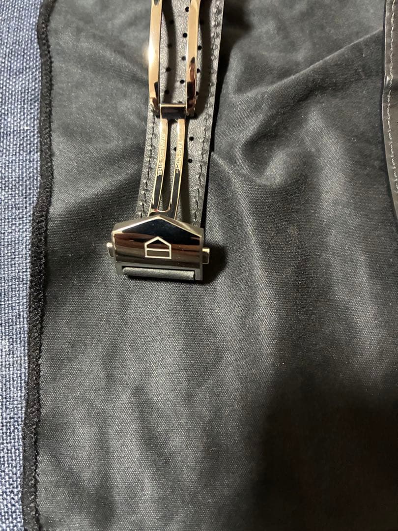 TAG Heuer タグホイヤー パンチング ブラック レザー ベルト 20mm