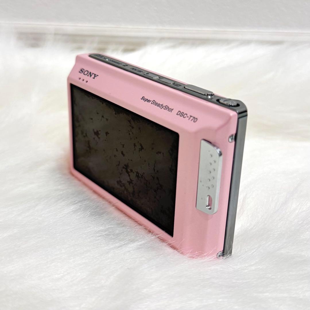 【美品】　SONY ソニー　サイバーショット DSC-T70 デジカメ　ピンク