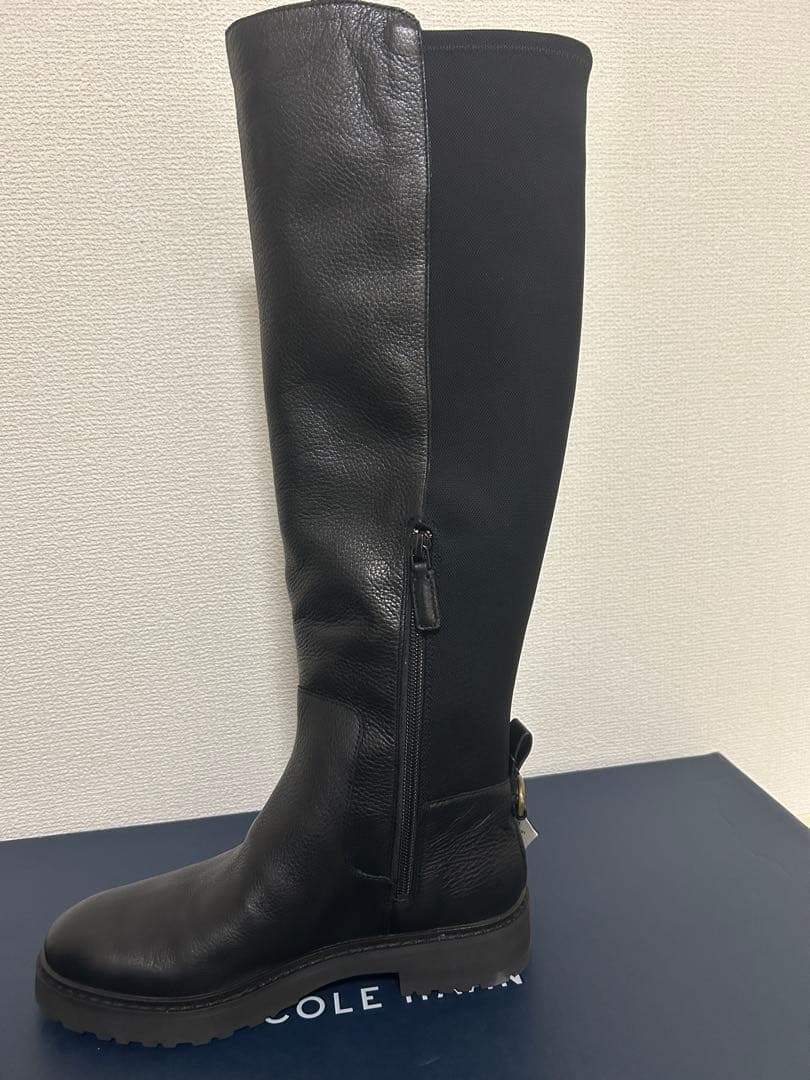 [30-ff]COLE HAAN ブラックロングブーツ