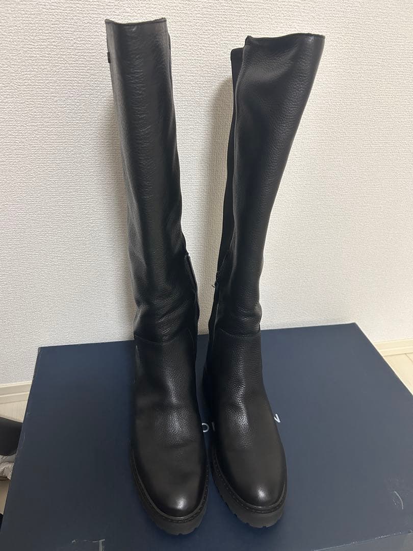 [30-ff]COLE HAAN ブラックロングブーツ